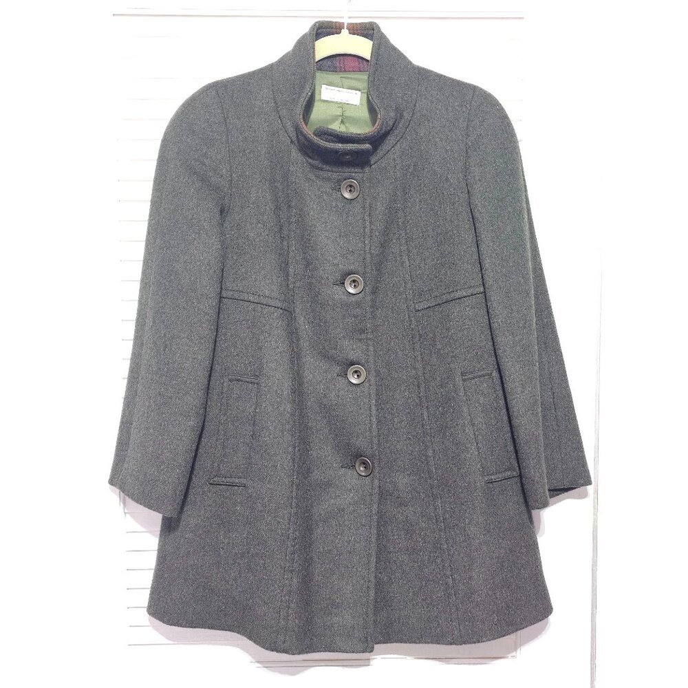 Jimmy Hourihan Women's Gray Wool Swing Coat Size M (E 40) Made In Spain 2939 - Picture 9 of 15